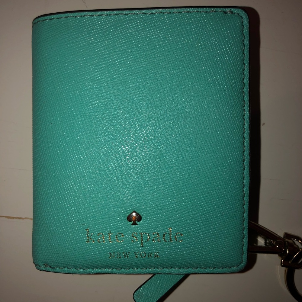 Teal Kate spade small wallet